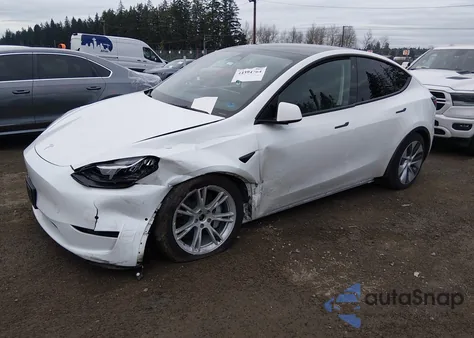 2022 Tesla Model Y Long Range Dual Motor All-Wheel Drive from USA, damaged, VIN 7SAYGDEE9NF504732